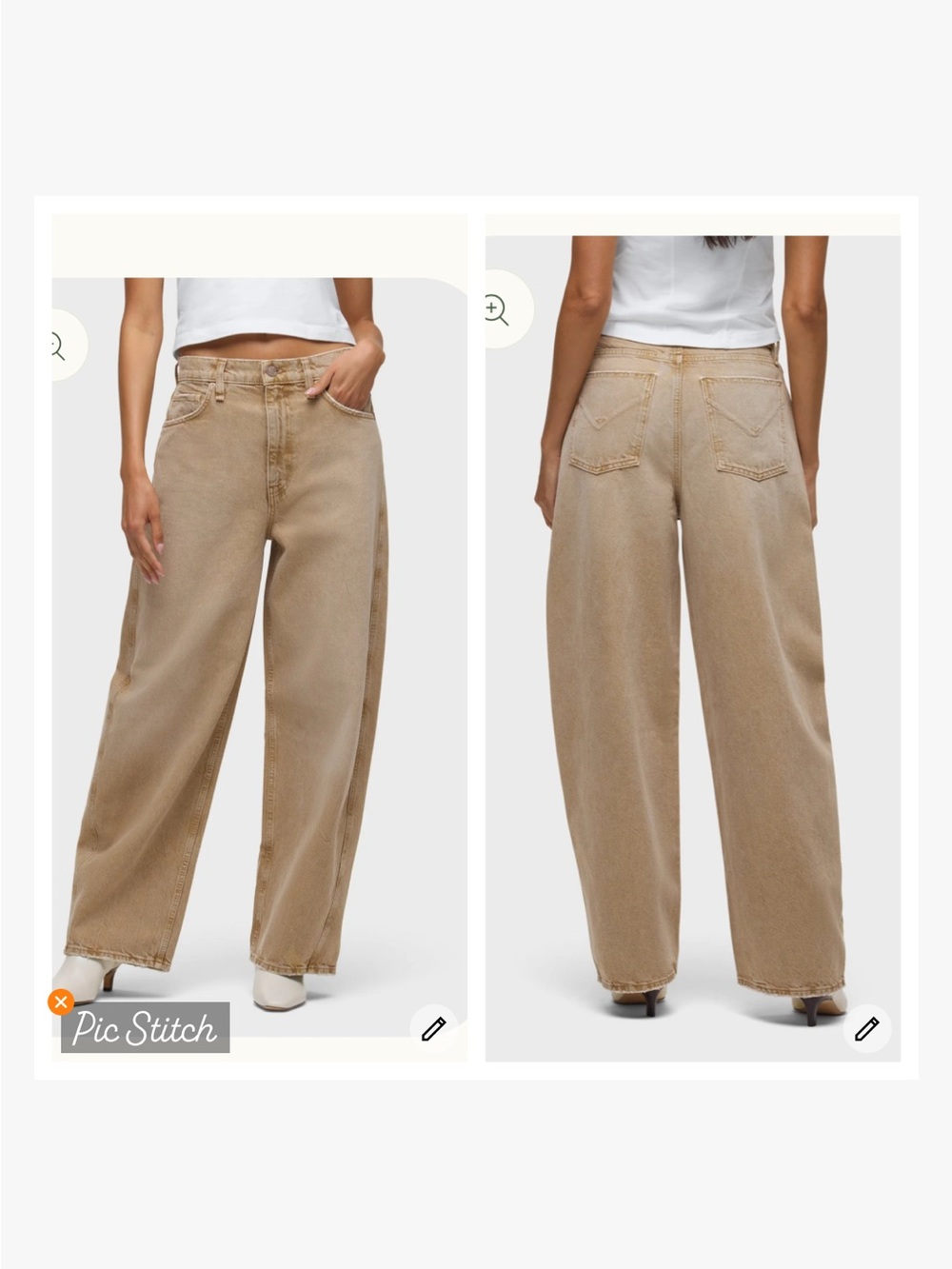 Hudson Bailey Relaxed Barrel Jeans Burnt Khaki - Picture 2 of 12